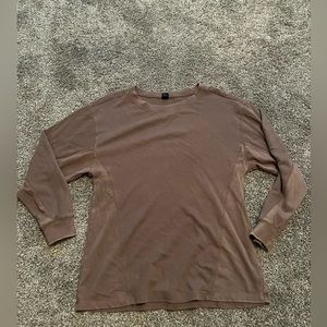 Brown target long sleeve